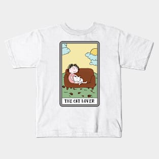 The cat lover - funny tarot cat Kids T-Shirt